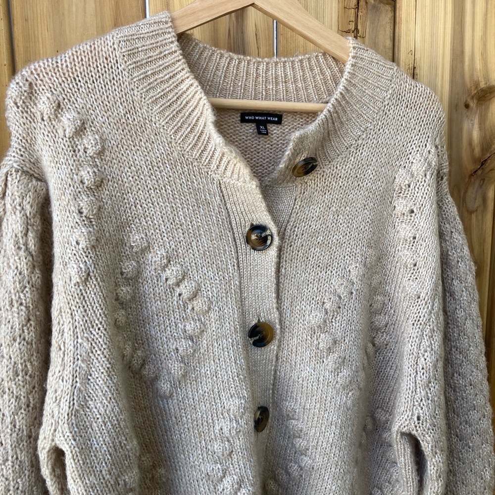 BRAND NEW! Button up wool sweater